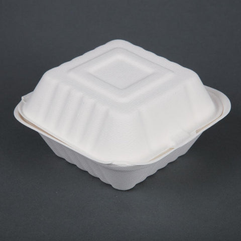 Fiesta Compostable Bagasse Burger Boxes product image
