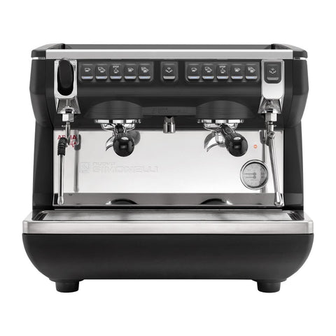 Nuova Simonelli Appia Compact 2 Group Coffee Machine with Autosteam Wand Black