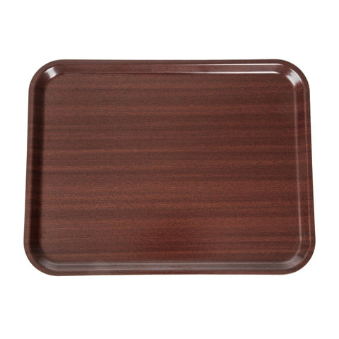 Cambro Capri Laminate Canteen Tray Mahogany product image