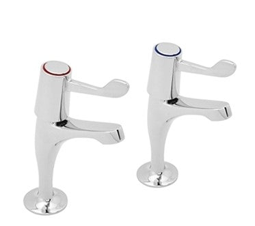 Advantage 1/2" Chrome Plated Pillar Taps with Levers - WRAS Approved