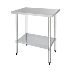 Vogue 900mm Stainless Steel Prep Table with Undershelf