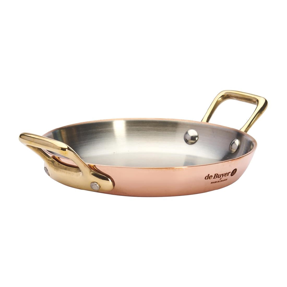 De Buyer Inocuivre Round Dish with Brass product image