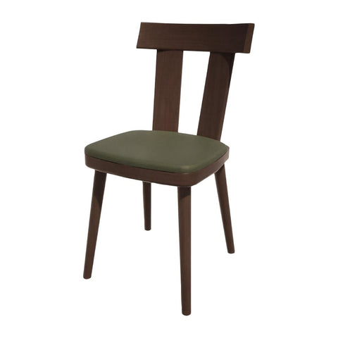 Bolero Bespoke Bamba Side Chair Olive/Wenge
