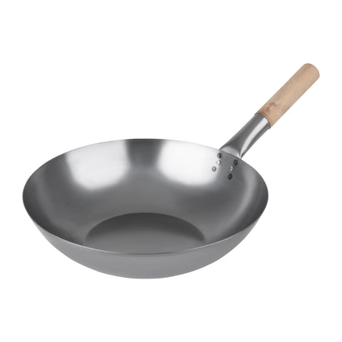 Vogue Mild Steel Flat Base Wok 356mm product image