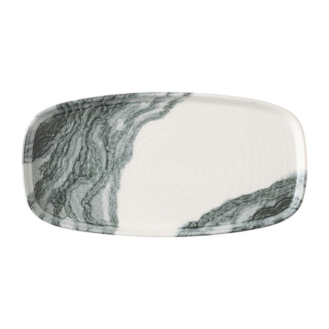 Churchill Tide Black Oblong Chefs Plates 280 x 127mm (Pack of 6)