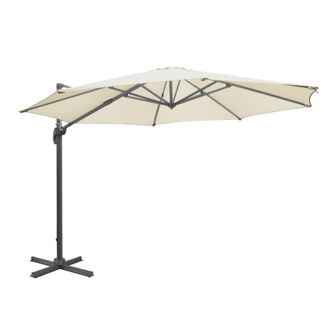 Bolero Venice Heavy Duty Parasol Cream 3.5m - Advantage Catering Equipment
