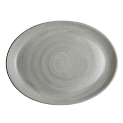 Steelite Maham Studio Carnaby Oval Plates Dove 202x152mm (24pk)
