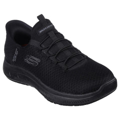 Skechers Womens Summit SR Slip-In Work Shoes Black