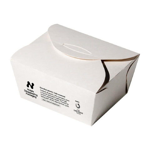 Notpla Pack Notpla Small Takeaway Boxes White 800ml (Pack of 500) | Advantage ...