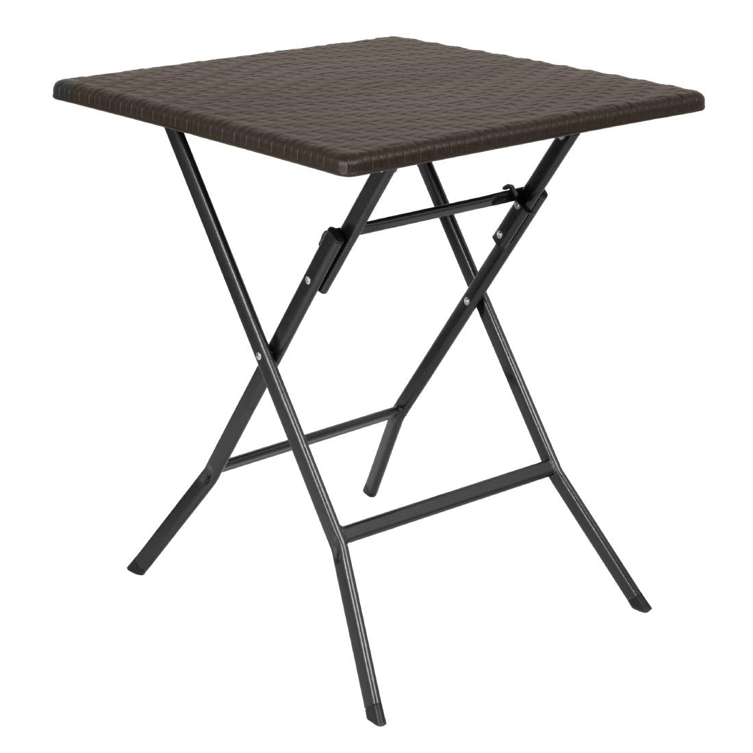 Bolero Square Folding Table Brown 620mm product image