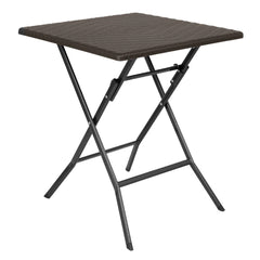 Bolero Square Folding Table Brown 620mm