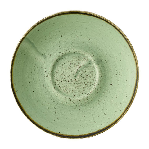 Churchill Stonecast Sage Green Cafe Cappuccino Saucers 158mm (Pack of 12)