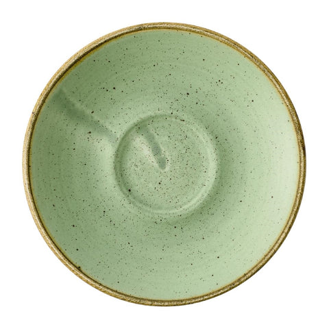Churchill Stonecast Sage Green Cafe Espresso Saucers 155mm (Pack of 12)