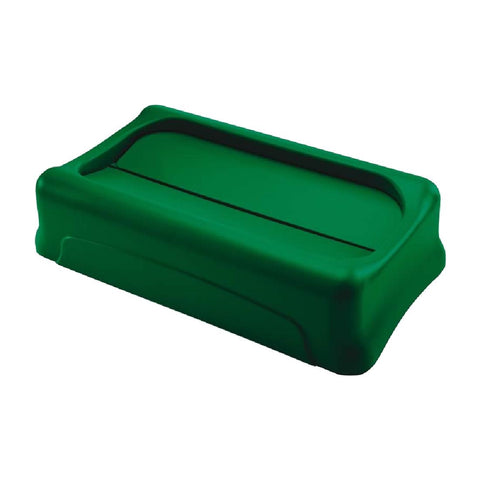 Rubbermaid Slim Jim Swing Green Lid product image