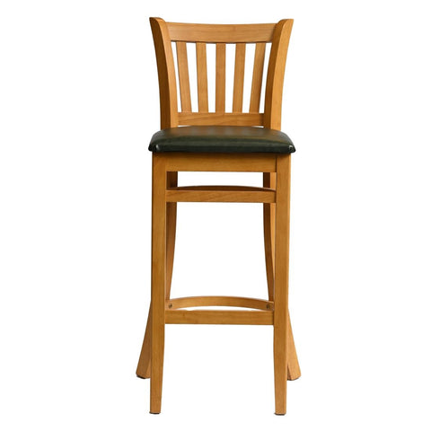 Manhattan Bar Chair in Soft Oak with Bison Cedar Seat