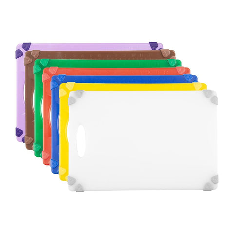 Hygiplas Commercial Grip Chopping Board Set 458x306x12mm (Pack 7)