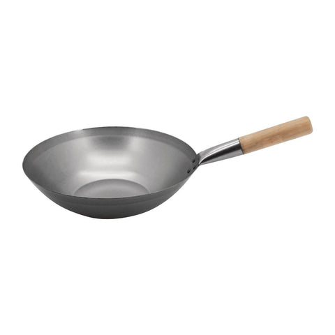 Vogue Mild Steel Flat Base Wok 330mm product image