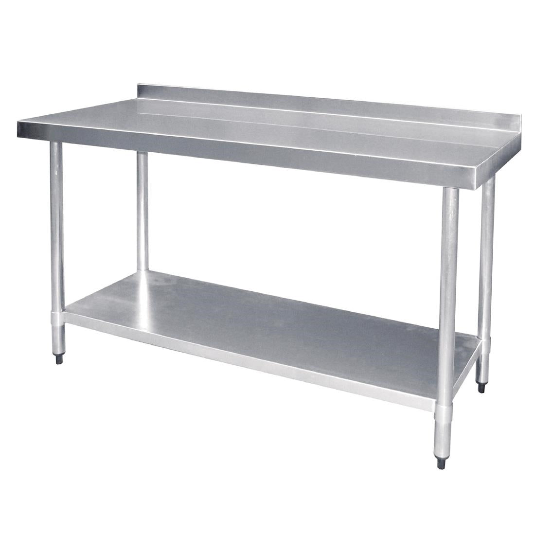 Vogue Stainless Steel Prep Table with Upstand product image