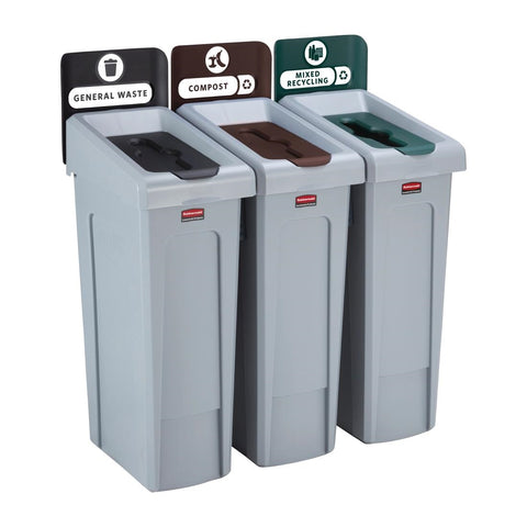 Rubbermaid Slim Jim Three Stream Recycling product image