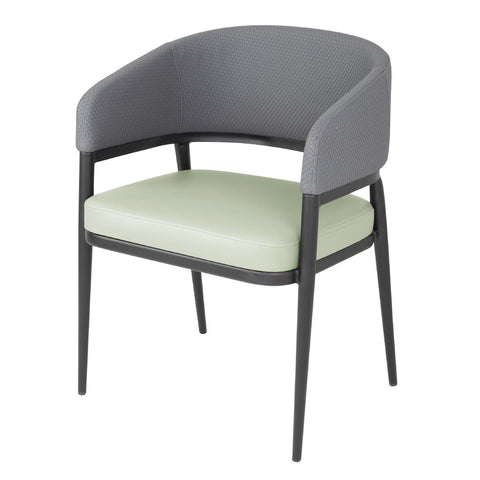 Bolero Meridian Interior Chairs - Pistachio Grey (Pack of 2)