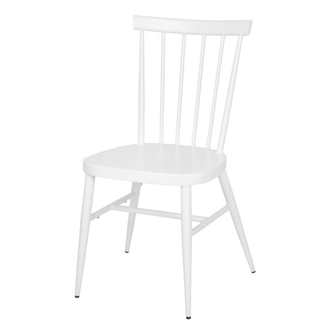 Bolero Windsor Aluminium White Chairs White (4 Pack) - Advantage Catering Equipment