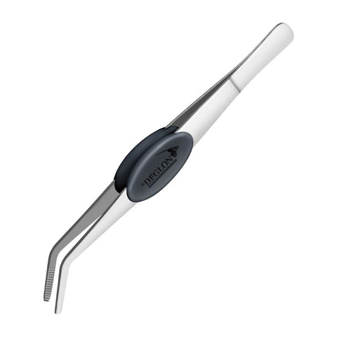 Deglon Precise Dressing Tweezers Curved End 16cm