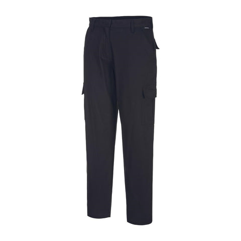 Portwest Eco Women's Stretch Cargo Trousers Black Size 18