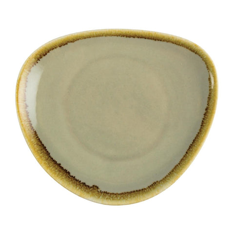 Olympia Kiln Triangular Side Plates Moss 165mm (6 Pack) - Advantage Catering Equipment