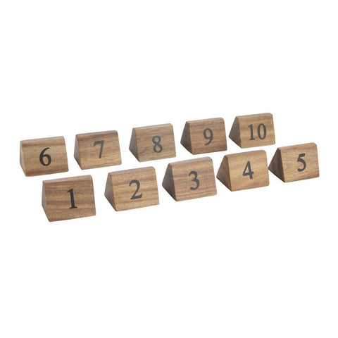 Olympia Acacia Table Number Signs Numbers product image