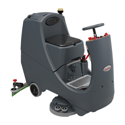 Numatic battery powered, compact ride -on scrubber dryer CRL8072