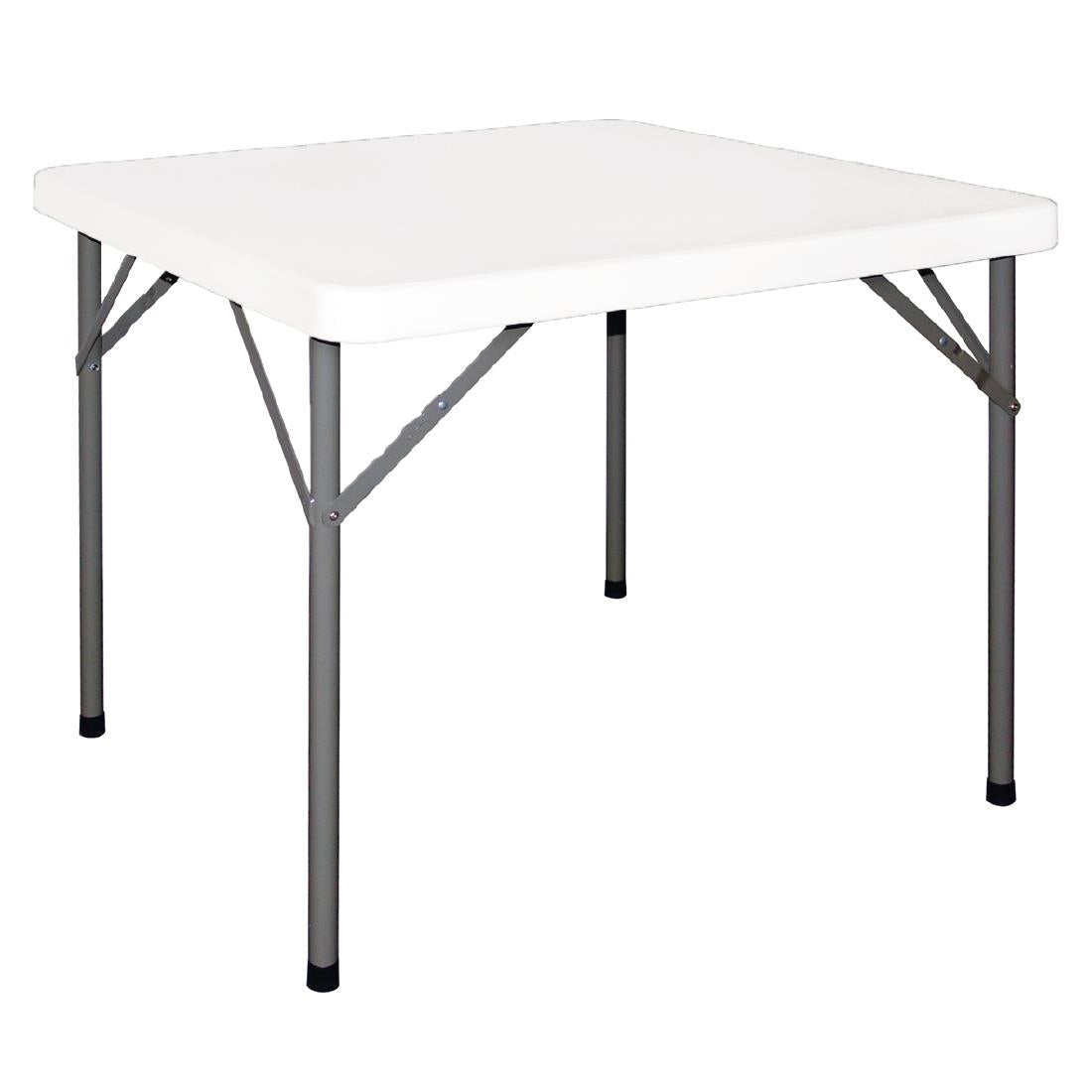 Bolero HDPE Square Folding Table 3ft White product image
