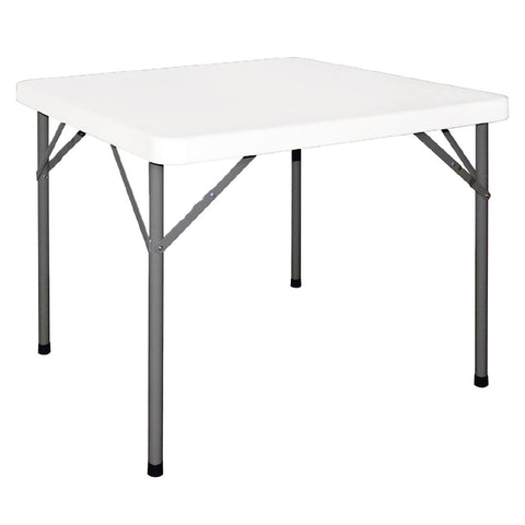 Bolero HDPE Square Folding Table 3ft White product image
