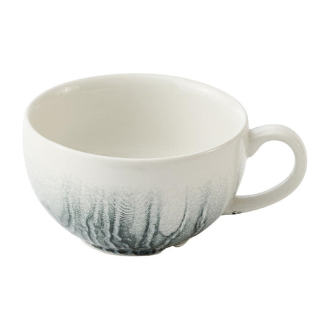 Churchill China Tide Black Cafe Cappuccino Cups 236ml (Pack of 12)