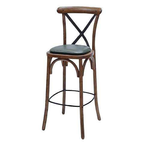 Bristol Bar Chair in Vintage with Bison Cedar Seat