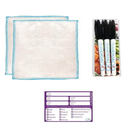 Puracycle Reusable Allergen Label Pack + Free product image