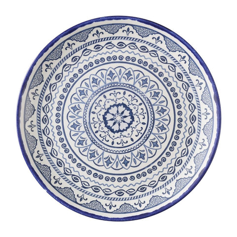 Dudson Harvest Moresque Coupe Plates Blue 285mm (Pack of 12)