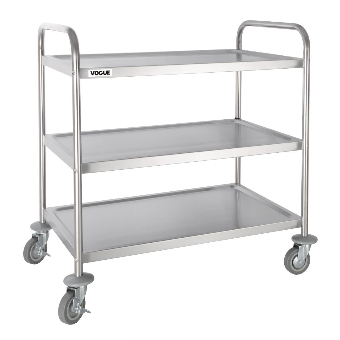 Vogue Stainless Steel 3 Tier Clearing Trolley product image