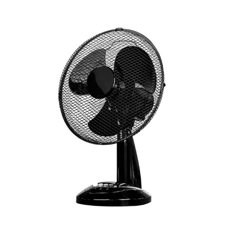 Status Black Desktop Fan 12"