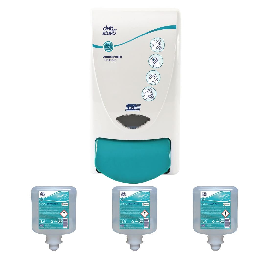 Deb Antibac Soap Dispenser and 3 Unperfumed product image