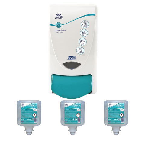 Deb Antibac Soap Dispenser and 3 Unperfumed product image