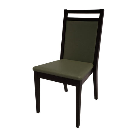 Bolero Bespoke Bia B Stacking Chair in Olive/Charcoal