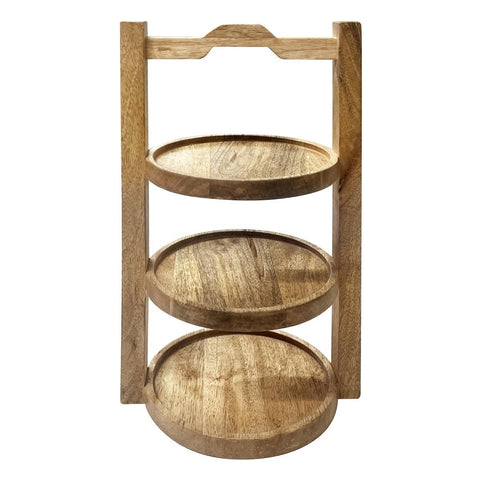 Olympia 3-Tier Stand Mango Wood for 150mm Plates