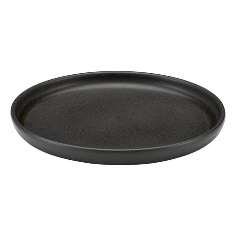 Bauscher Elements Black Walled Plates 220mm (6 Pack)