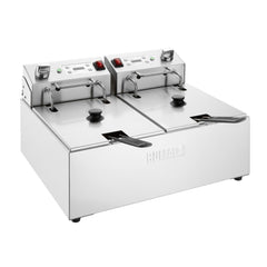 Buffalo Double Electric Fryer with Timer 2x5Ltr