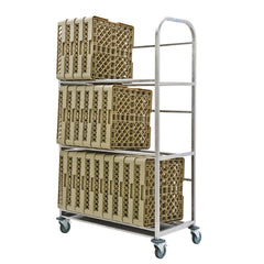 Craven Drip Dry Trolley with Tray — 30 Basket Capacity