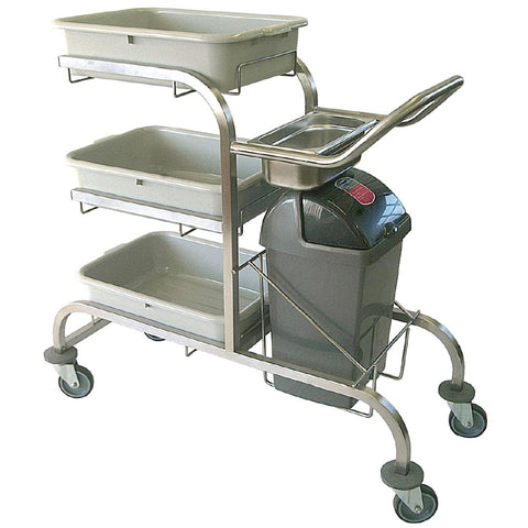 Craven 3 Tier Stainless Steel Bussing Trolley product image
