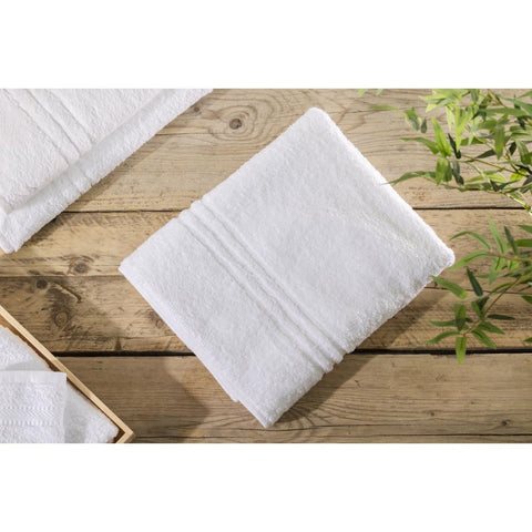 EcoKnit Bath Towel White, 600gsm