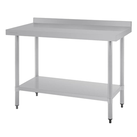 Vogue Stainless Steel Prep Table with Upstand product image