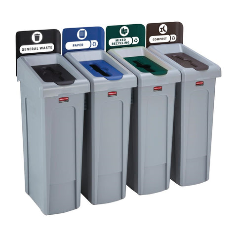Rubbermaid Slim Jim Four Stream Recycling product image