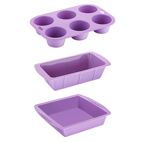 Hygiplas Flexible Silicone Purple Baking Set product image